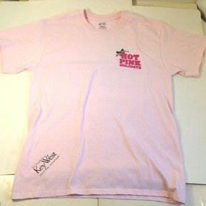 Port & Company Key West Tee Shirt Pink T Hot Pink Holidays Size L